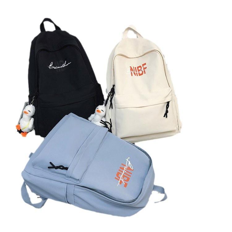 Schoolbag New Trendy Cool Junior High School Girls Ins Large Capacity Trendy Fashion Versatile Sports Travel Computer Backpack