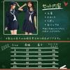 BeLoved Full Sailor Uniform Set White Navy Blue for High School Junior High School and Cute and Cute for Cosplay Halloween Loose Popular for School