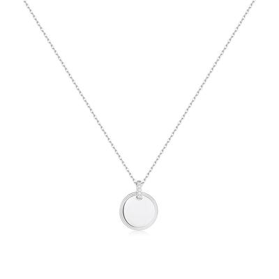 Disc 925 Silver Necklace N058-01H
