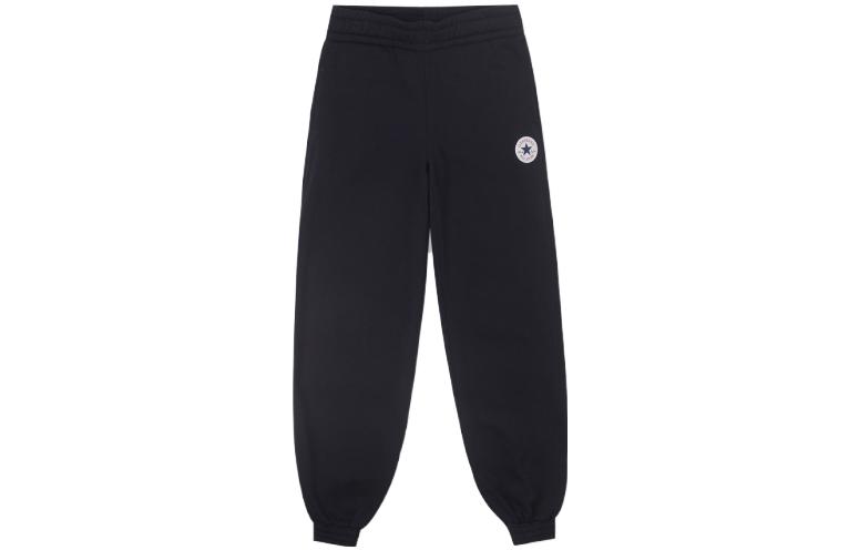 Женские трикотажные брюки Converse Черные Умеренно зауженные 10025889-A01 XS
