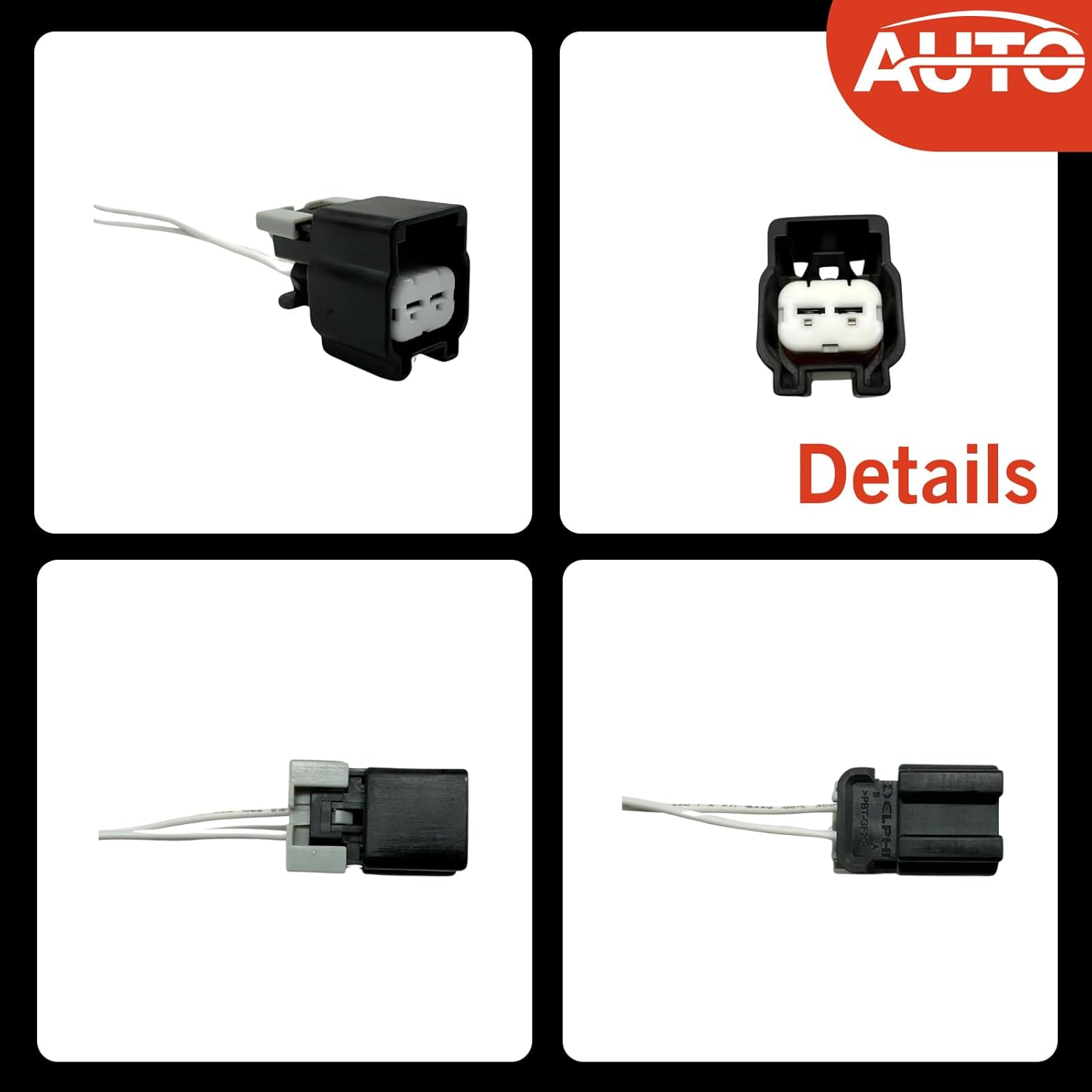 Automotive Engine Cooling Fan Motor Connector Compatible With Equinox Suzuki XL-7 Pontiac Torrent Buick PT2188 88988506A