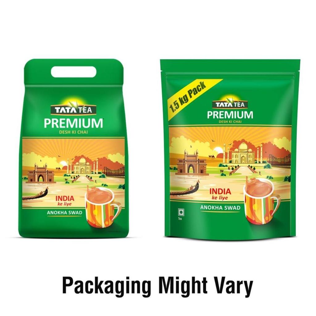 Tata Tea Premium | Desh Ki Chai | Einzigartige Mischung für Chai-Liebhaber in ganz Indien kreiert | Schwarzer Tee | 1,5 kg