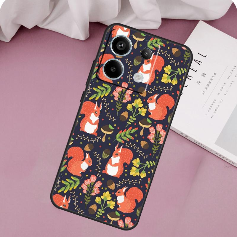 

Мультяшный Чехол Животное Белка Для Xiaomi Redmi Note 14 13 12 11 10 9 15 Pro Plus Redmi 15 10C 12C 13C 15C 14C Чехол Redmi 10C