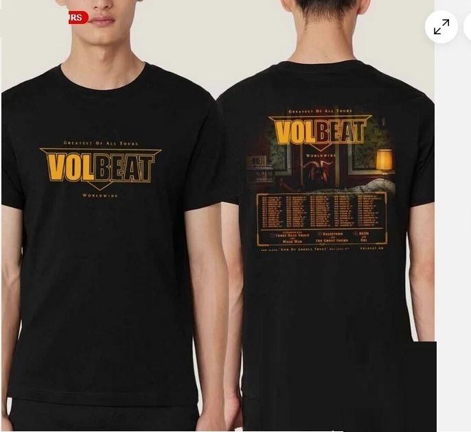 Volbeat Greatest Of All Tours Worldwide 2025 Fan Gifts Two Sides Unisex T-Shirt Unisex T-Shirt S