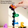 Montessori Magnetic Wooden Train Toys Early Educational Cognition Animal Toy Sorting Learning Teaching Car Cartoon Set For Kids