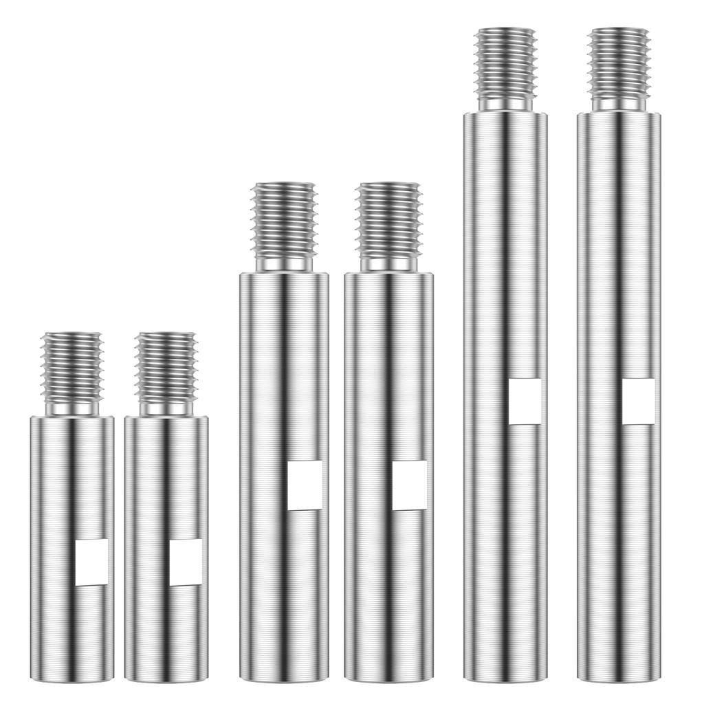 3/6 יחידות מוט מאריך זוויתית M14 3/4/5.5 אינץ' ציר מאריך זוויתית מתאם ליטוש רכב