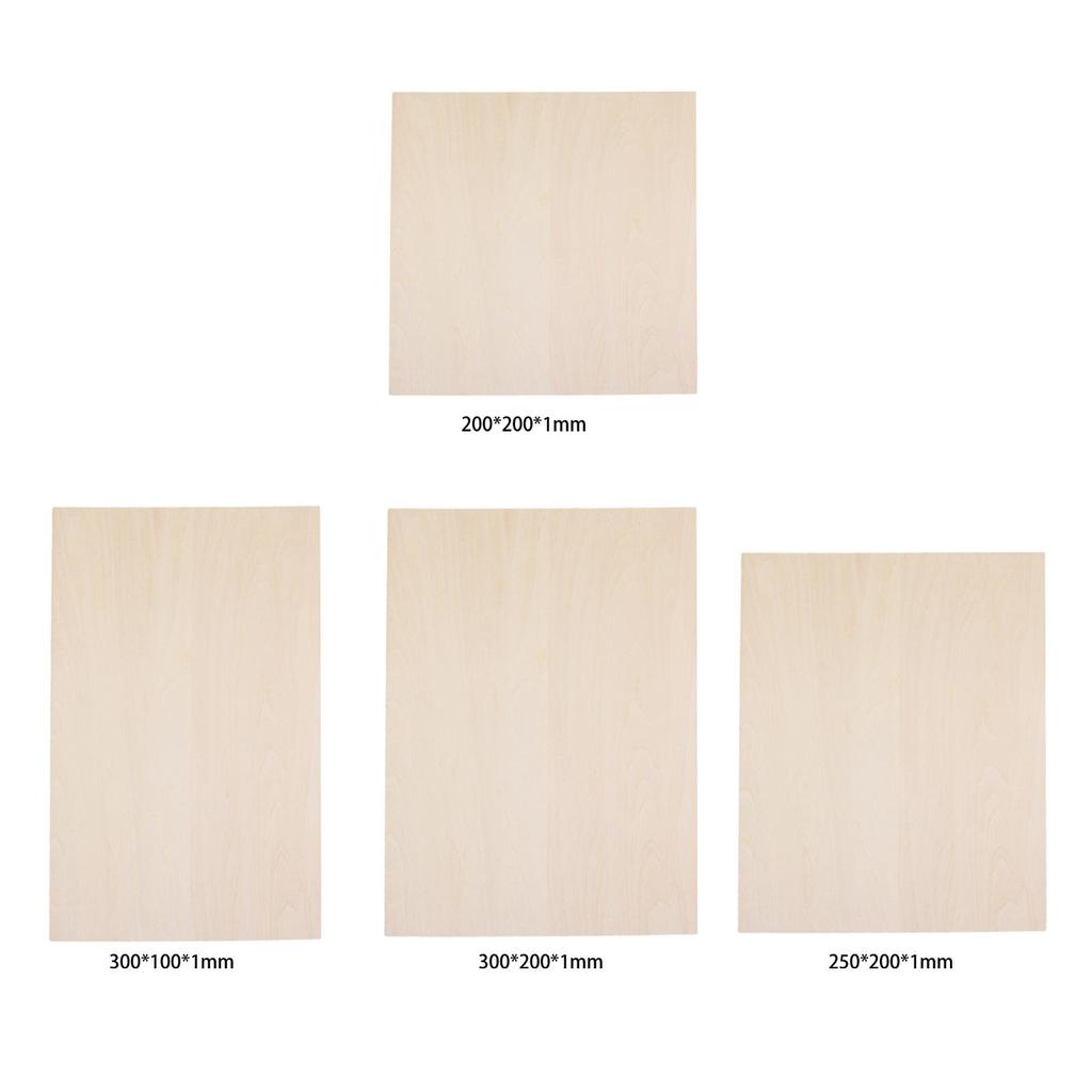 5 X DIY Wooden Boards Craft DIY Wooden Board Thin Craft Wooden Board for Making