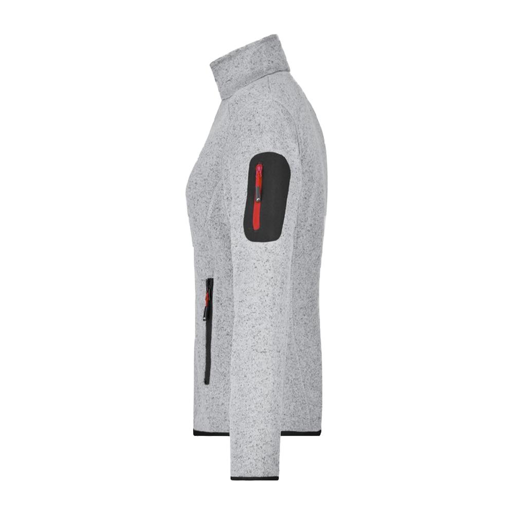 James and Nicholson Womens/Ladies Knitted Fleece Jacket