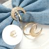 Sun Moon Pattern Napkin Fasteners Rustproof Metal Tableware Accessories Elegant Dinner Party Napkin Holders