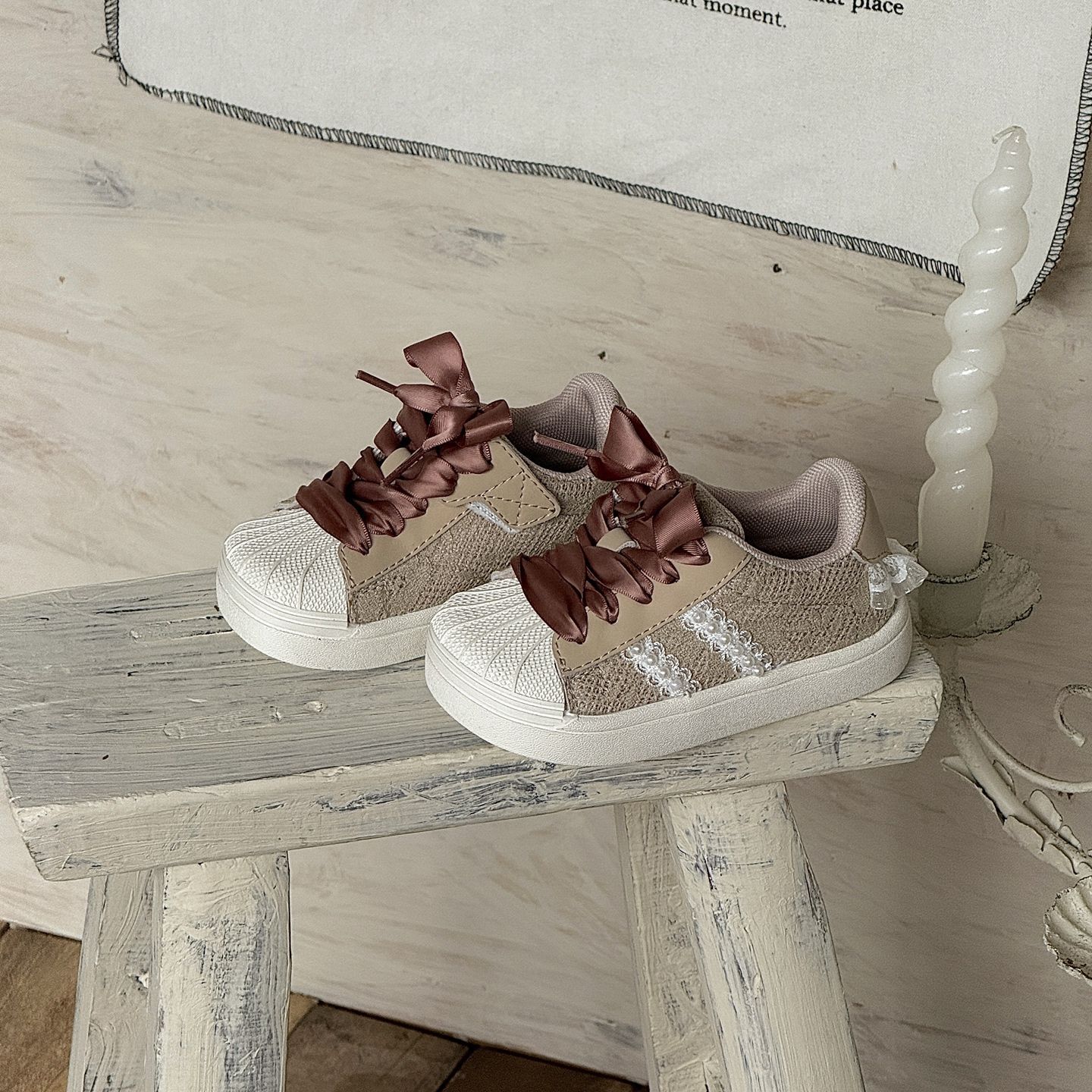 

Корейские детские кроссовки с мыском-ракушкой, весенне-осенние, мультяшные спортивные туфли для мальчиков и девочек, нескользящие белые туфли 25