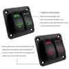 Multifunctional 12V 24V Car 2 Gang/3 Gang Rockers Switch Panel with LED Indicators for Enhances Vehicle Lighting Control