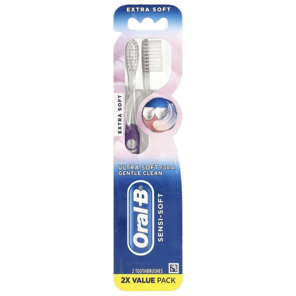 Oral-B, Sensi Soft, Toothbrush, Extra Soft, 2 Toothbrushes