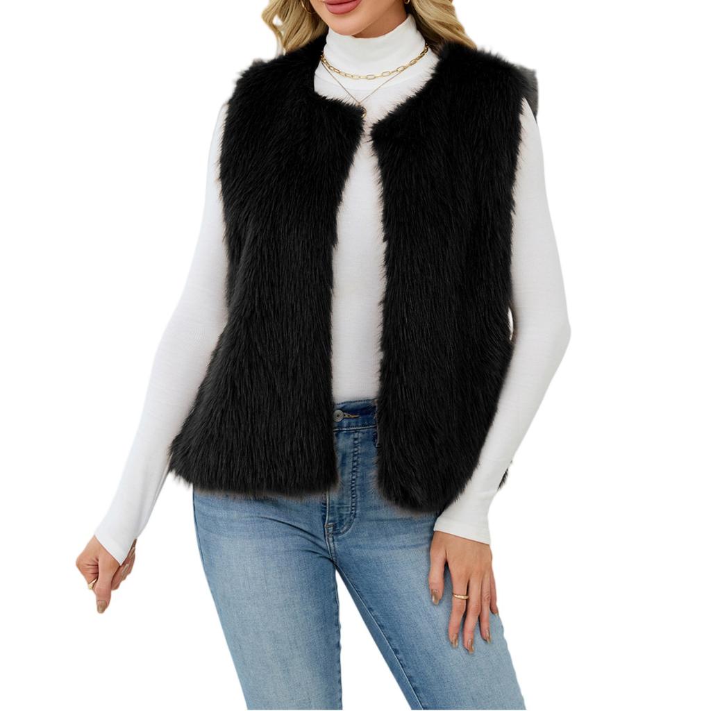 Μοντέρνο Γυναικείο Αμάνικο Γιλέκο με Λαιμόκοψη V