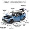 1:32 Scale Leading Ideal ONE NIO ES8 SUV Car Model Toy Simulation New Energy Vehicles Sound Light Collection Gifts for Children