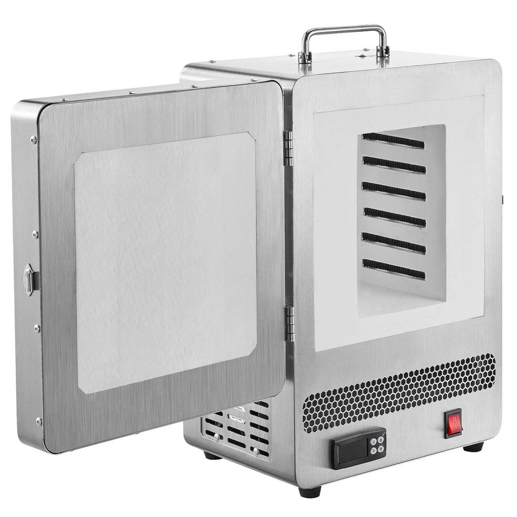 Electric Melting Furnace, 1650W Digital Melting Furnace, Electric Kiln with Max Temperature 2192/1200 for Lost-Wax Casting, Clay DIY, Metal Annealing,