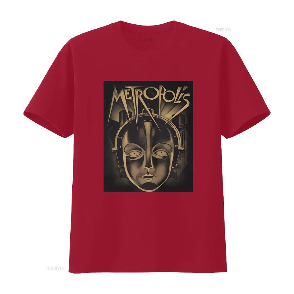 Plan 9 Metropolis Face T Shirt Retro Futuristic Design High Quality Print Perfect for Sci Fi Fans vintage Washed Slightly