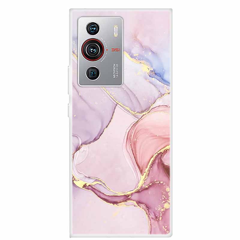 

For ZTE Nubia Z40 Pro Cases Z 40 Pro Clear Marble Soft TPU Silicone Cases For ZTE nubia Z40 Pro Back Cover Z40Pro NX701J 6.67 -ZTE nubia Z40 Pro