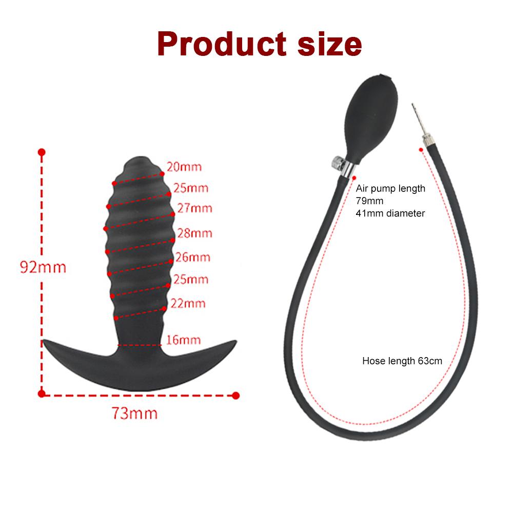 Super Large Inflatable Huge Big Anal Plug Dildo Pump Anal Dilator Expandable Butt Plug Anal Balls Sex Toys Men Prostate