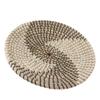 Woven Wall Basket Decor Handcrafted Seagrass Hanging Baskets Multifunction Woven Insulation Pad for Living Room Kitchen