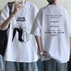 Funny EU Size Tshirts for Men Good Omens Cartoon T Shirt Harajuku T-shirt The End Was Just The Start Graphic Tee Tops Streetwear