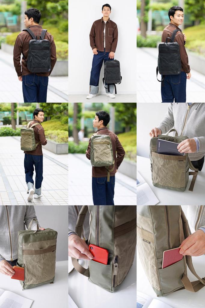 Baggy Port Herren Roubiki Plus Rucksack, Schwarz, BP-INS102-BK