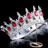 1pc Luxury Jewelry Bride Tiaras Crown Colorful Gemstones Birthday Ceremonies Photography Props Fashion Hair Accessories Crown