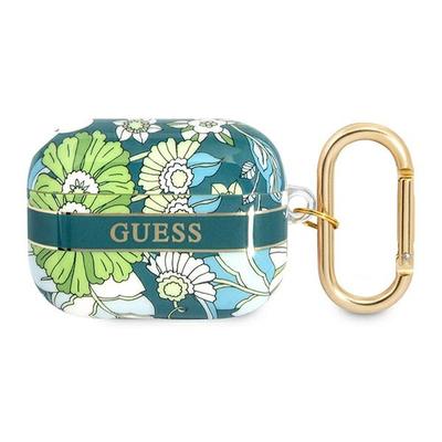 Guess Guaphhfln Airpods Pro Cover Green/Green Flower Strap Collection