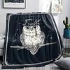 Card style animals Print Flannel Blanket,High quality Comfortable for All Seasons,Home Decor,Warmth and Comfort,Perfect for Christmas Gifts