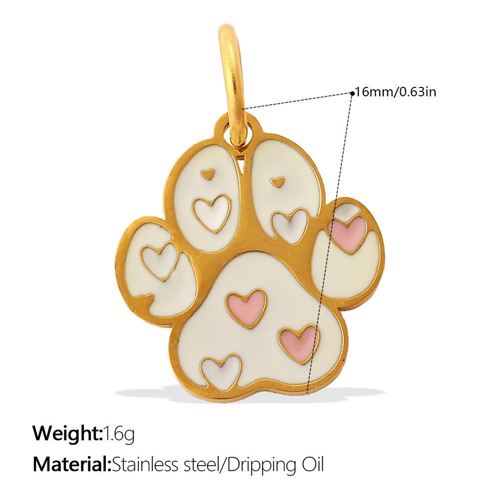 Cross-Border Cartoon Dog Paw Print Ornaments - Colorful Decorative DIY Accessories