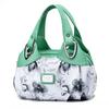 Flower Pu Leather Women Handbag Big Women's Shoulder Bags Famous Brand Design Lady Tote Handbag Colour Printing Crossbody