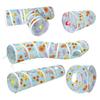 S-Shape Cat Tunnel House Foldable Rabbit Peekaboo Hideout 3 Way Cat Tubes  Summer/Winter Style