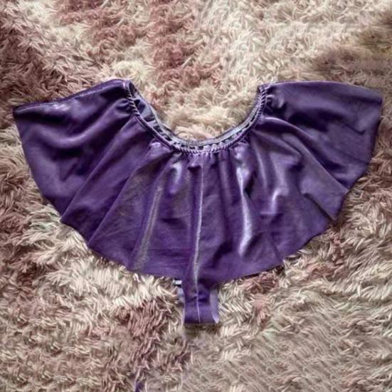 Ruffle V Waist Γυναικείο Σορτς Μονόχρωμο Χαμηλόμεση Φαρδύ Μίνι Σορτς Γυναικεία Ρούχα