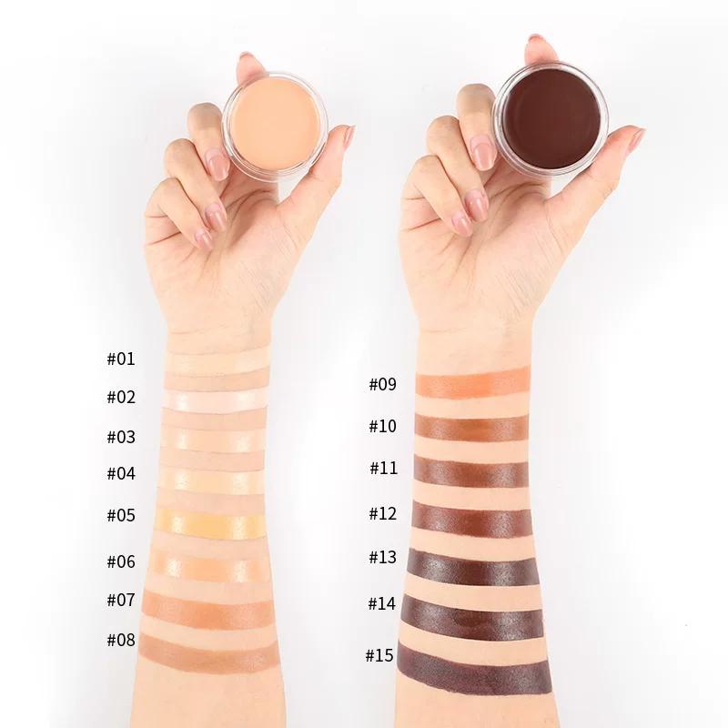 Official Genuine Concealer to Cover Acne Marks and Dark Circles, Long-Lasting Non-Caking Concealer Palette, 15-Color Concealer Foundation