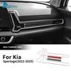 Real Soft Carbon Fiber Sticker For Kia Sportage   2024 2025 LHD RHD Car Air Outlet Frame Under Trument Panel Interior