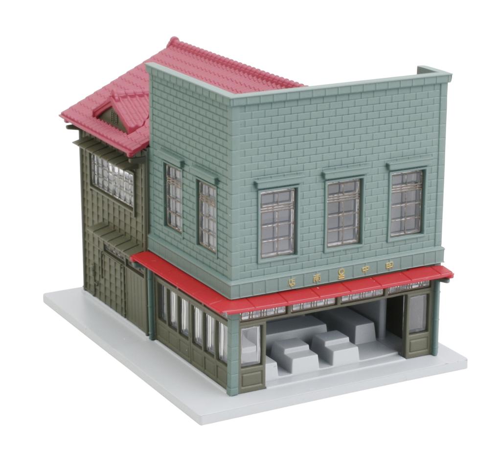 KATO N Gauge Signboard Building Corner Store 1 Copper Left Railway Model Supplies Plate, 23-475