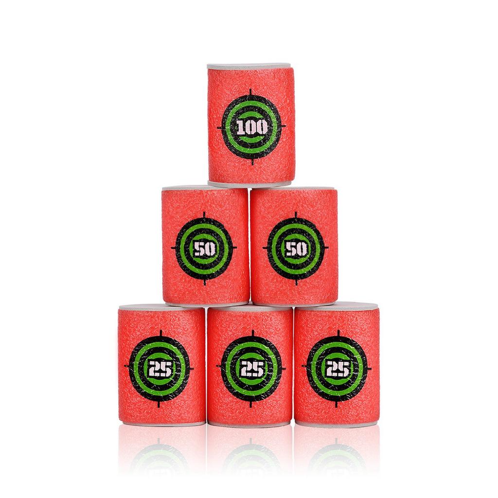Soft Target, 6/30Pcs Soft EVA Material Target Shooting Game Children Garden Target Toy Compatible with Blasters s for Kids