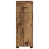 Bathroom Cabinet with Drawers Reclaimed Wood Look 30 x 35 x 80 cm