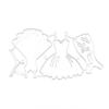 Women Dress Die-Cuts Lady Dress Frame Metal Cutting Dies for DIY Embossing Scrapbooking Paper Cards-Photo Making-Decor