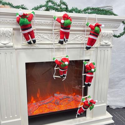 Santa Claus Doll Christmas Decorations Ladder Climbing Rope Santa Claus Christmas Decoration Window Pendant