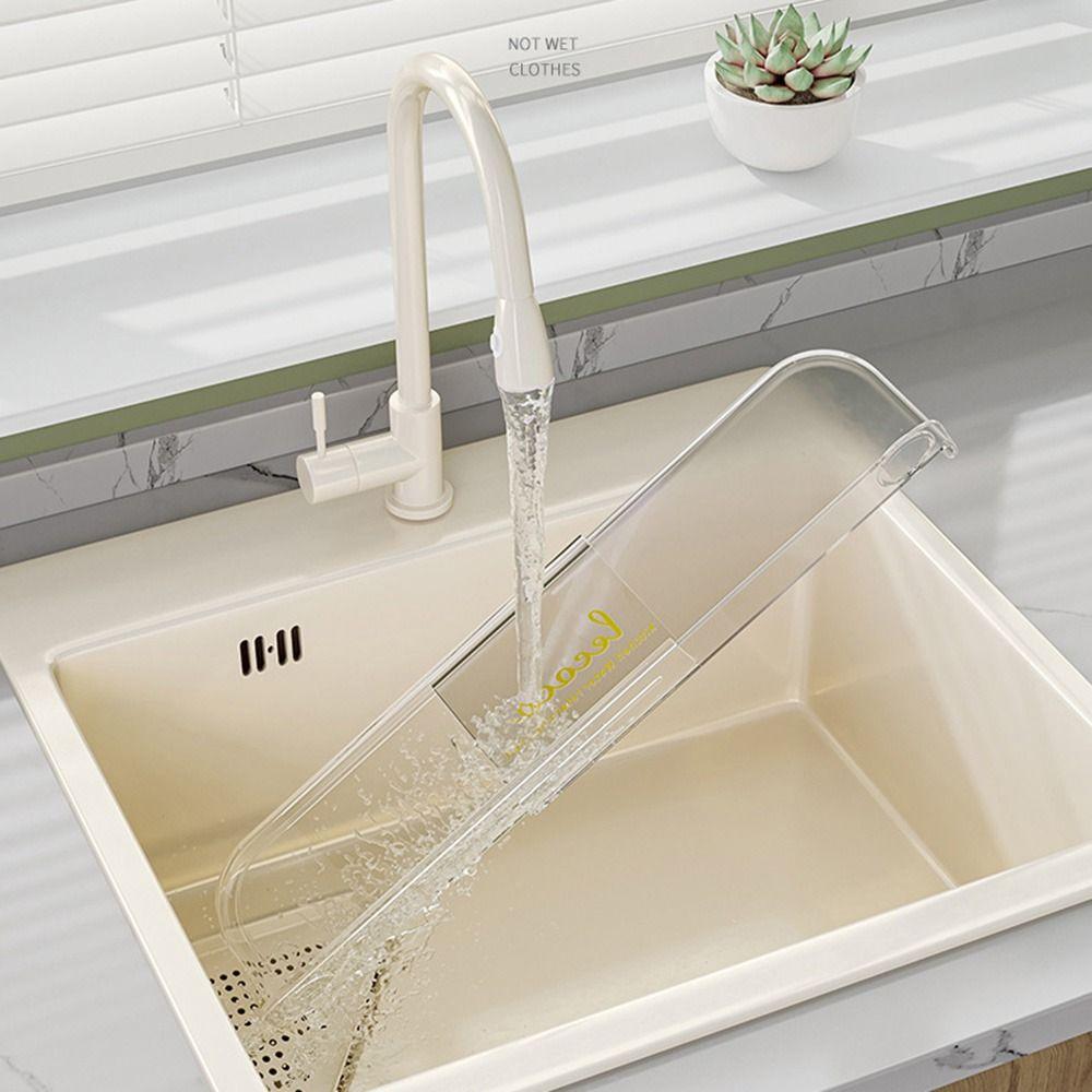 Oil-Proof Raised Water Baffle Stretchable Anti-water Board Widely Use Sink Water Splash Guard  Dish