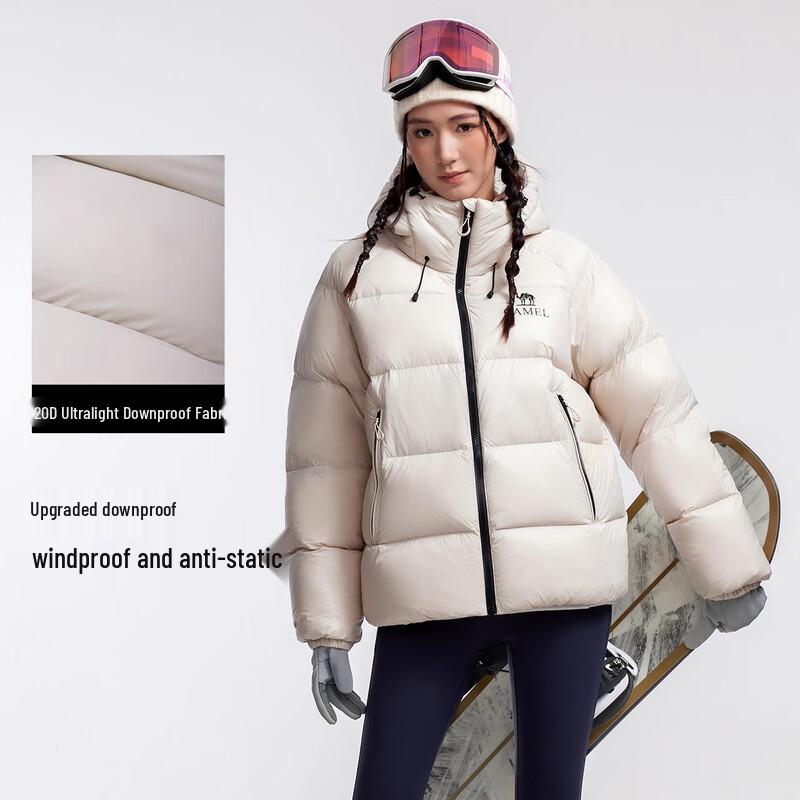 Camel Unisex Outdoor Puffer Down Jacket