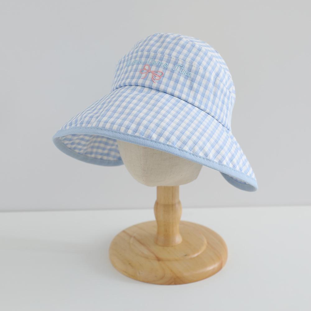 Girls Fisherman Hat 50-52cm 2-8 Years New Summer Double Side Kids Sun Caps Outdoor UV Protection Foldable Beach Bonnet Trendy
