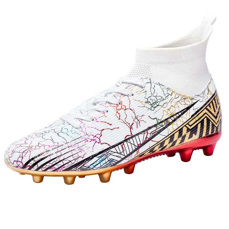 Soccer Shoes Men Kids Professional Football Boot Grass Outdoor Non-Slip Breathable Multicolor Trainning Sneakers Size 34-46