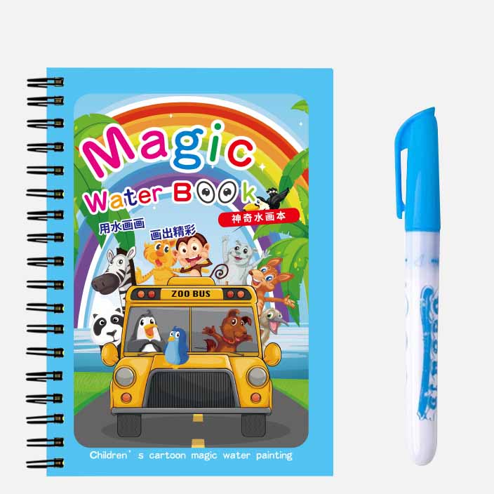 

Волшебная водная книга для рисования для детей, многоразовая игрушка-раскраска своими руками, не пачкается, не требует чернил, идеально подходит для малышей и дошкольников