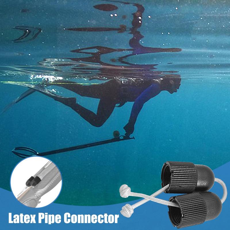 Fishing Wishbone Latex Tube Threaded Spearfishing Connector Spearfishing Connector Threaded Underwater Spear V-shaped Accessory