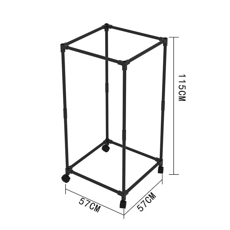 Rolling Floor Clothes and Hat Rack with Storage Shelf 9145: Vertical Bedroom Organizer