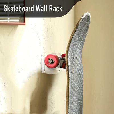 1 Pairs Skateboard Storage Bracket Acrylic Scooter Display Mount Decoration Easy Install Non-slip for Bedroom Store Office
