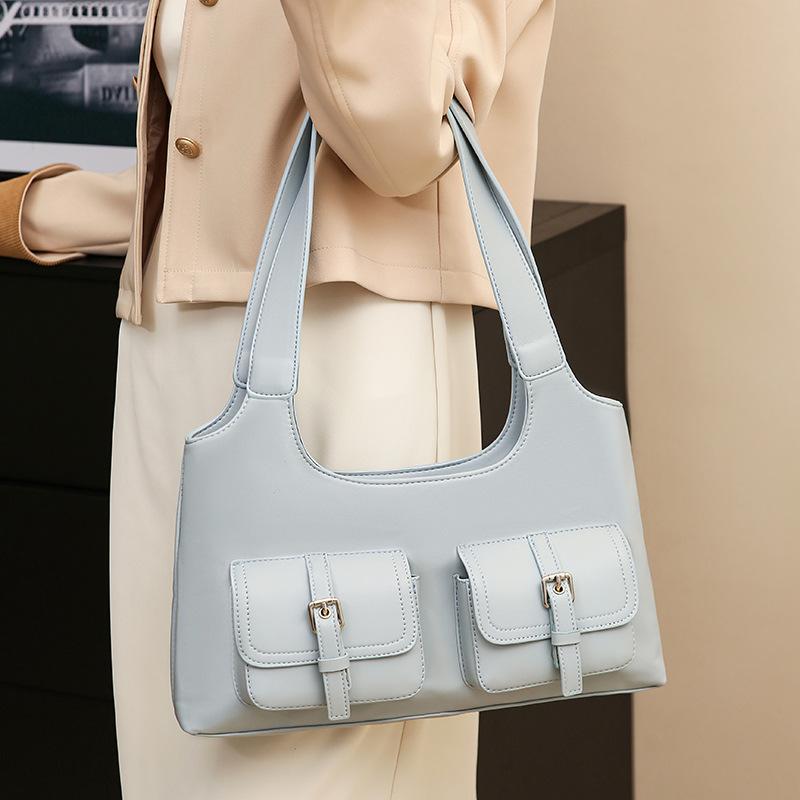 Korean underarm bag women's 2025 winter new trendy fashion niche tote bag large capacity shoulder bag