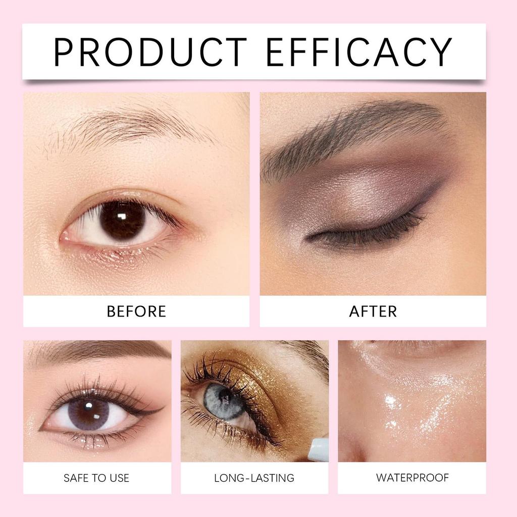Zephoco Eyeshadow And Eyelash Stickers, Lazy Eye Shadow Eyelash Patch, 2-In-1 Reusable Eye Makeup Stickers Self-Adhesive Quick Makeup