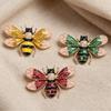 Multi Color Enamel Bee Brooch Glitter Delicate Decor Pin for Christmas Party Outfit Decoration Holiday Exchange Gifts